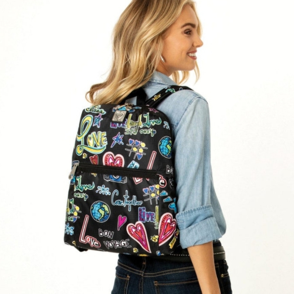 ❤️ Brighton Fashionista Love Scribble Happy Trails Backpack